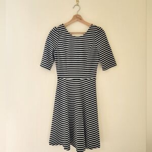 41 Hawthorn Black and White Striped Midi Dress